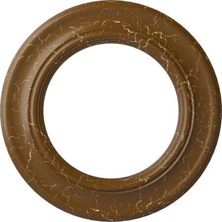 Ekena Millwork Holmdel Medallion (Canopies up to 12 7/8"), 20 7/8"OD x 12 7/8"ID x 1"P, Smokey Topaz Crackle CM20HOSTC